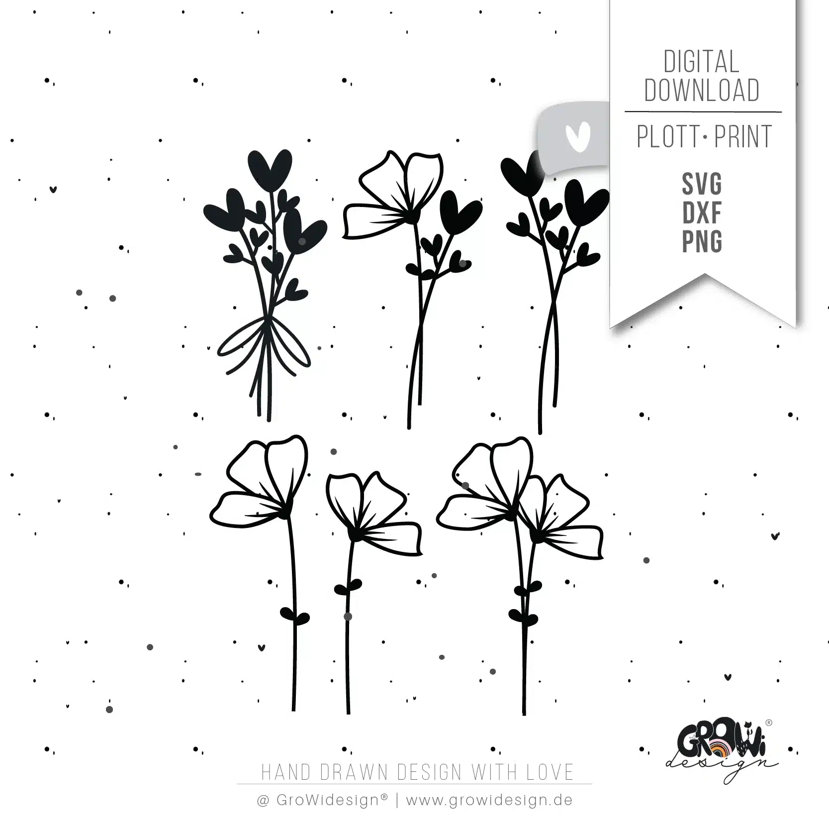 Blumen Plotterdatei 1 by GroWidesign Blumen Plotterdatei