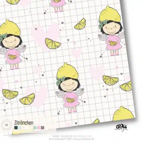 Zitrönchen AOP Stoffdesign