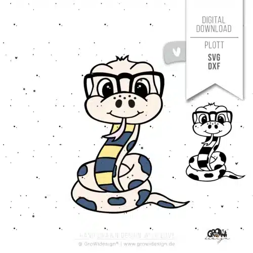 Brillenschlange Plotterdatei