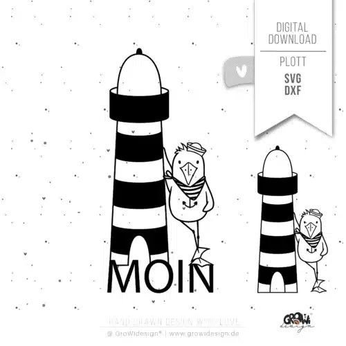 MÖWE Leuchtturm Plotterdatei