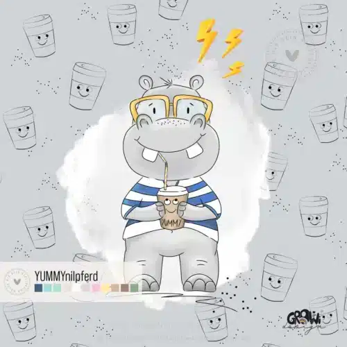 YUMMYnilpferd Panel Stoffdesign