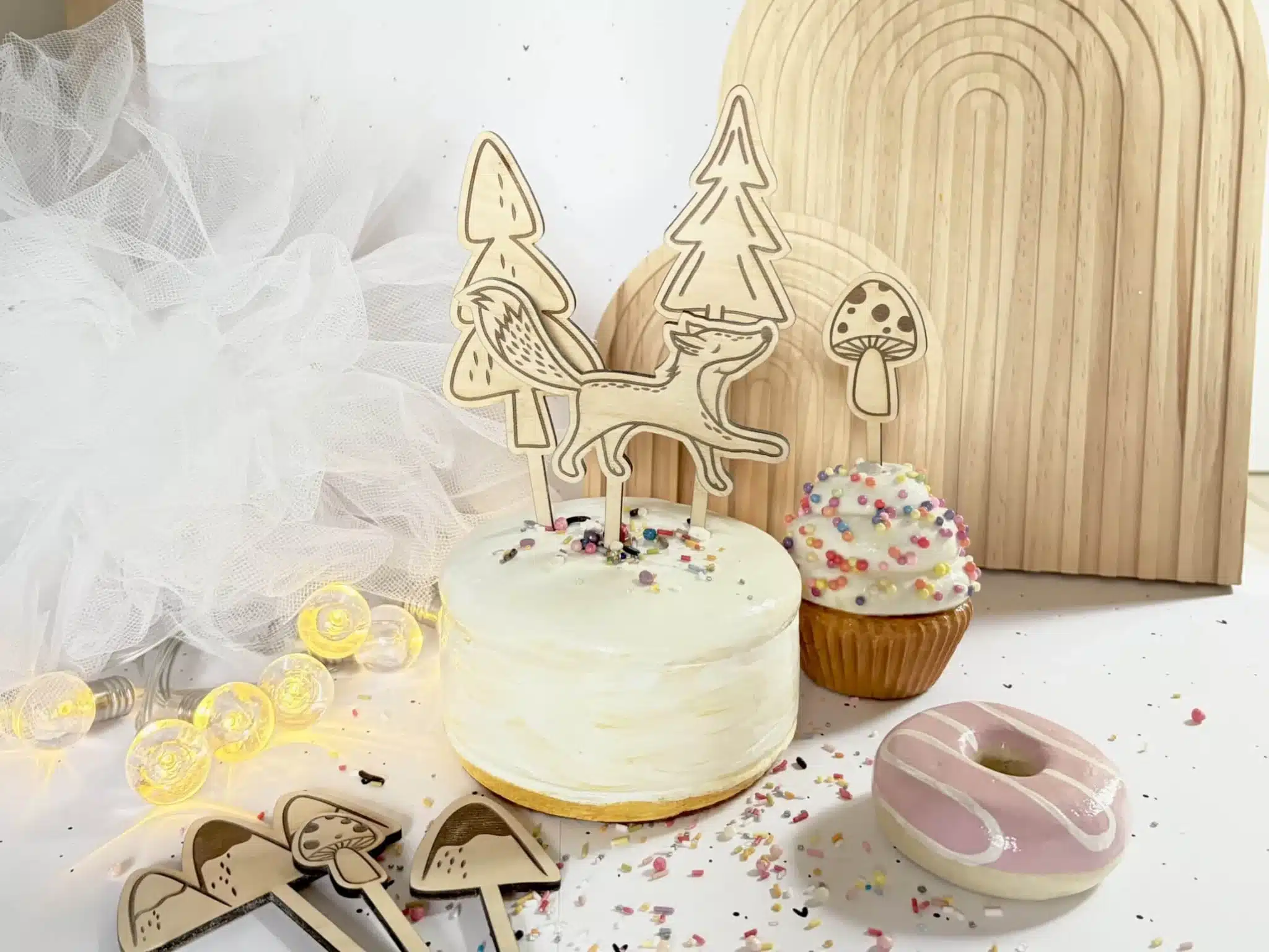 Waldtier caketopper laserdatei Waldtier caketopper laserdatei