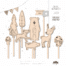 Waldtier Caketopper Laserdatei