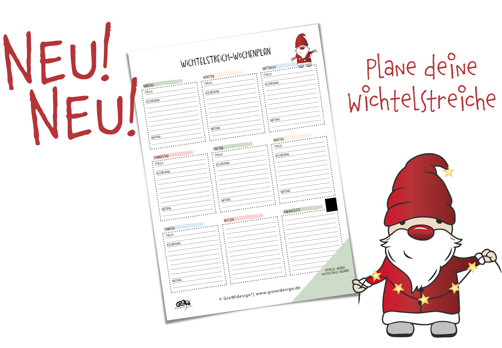 Wichtelstreich Planer Wichtelstreich Planer für deine Wichteltür