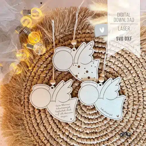 Schutzengel Anhänger Laserdatei