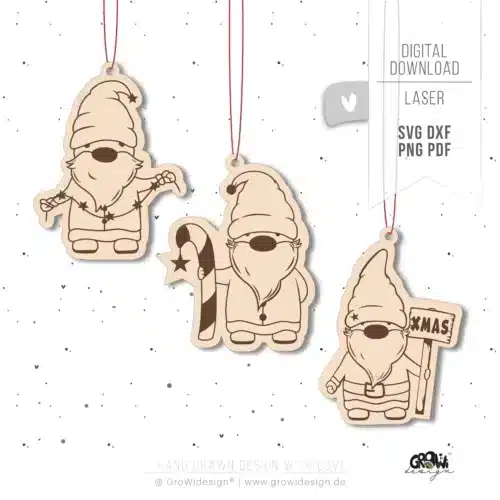 Wichtel Anhänger Laserdatei