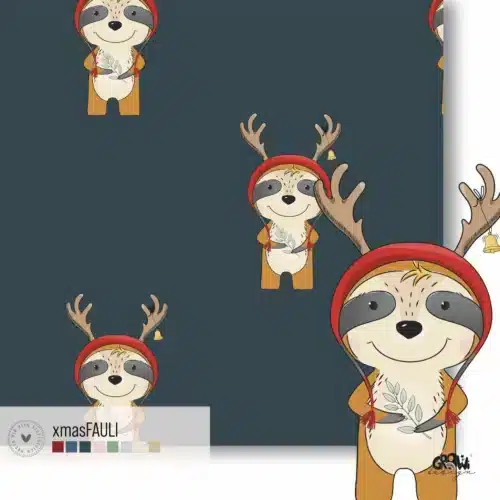xmasFAULI AOP Stoffdesign