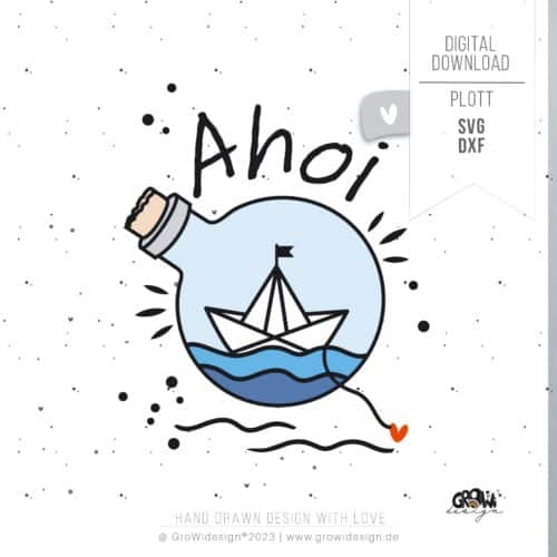 Flaschenpost Plotterdatei