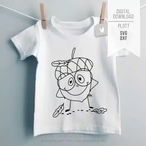 lustige Eichel Plotterdatei