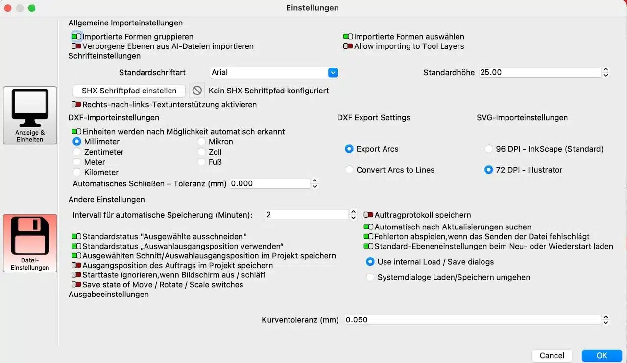 SVG in Lightburn massstabsgetreu importieren SVG in Lightburn massstabsgetreu importieren