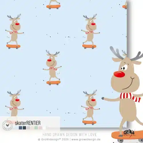 skaterRENTIER seamless Stoffdesign
