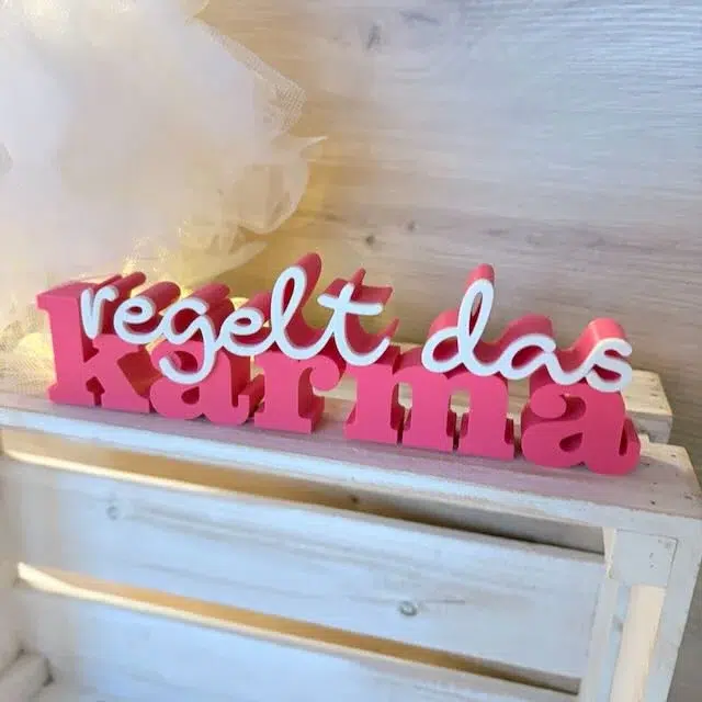 KARMA Schriftzug 3D Druck