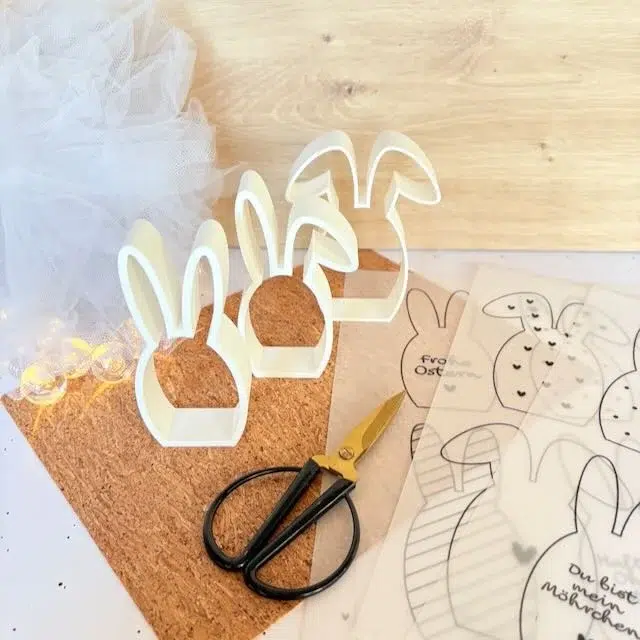 Osterhasen Silhouette 3D Druck 3 by GroWidesign Osterhasen Silhouette 3D Druck