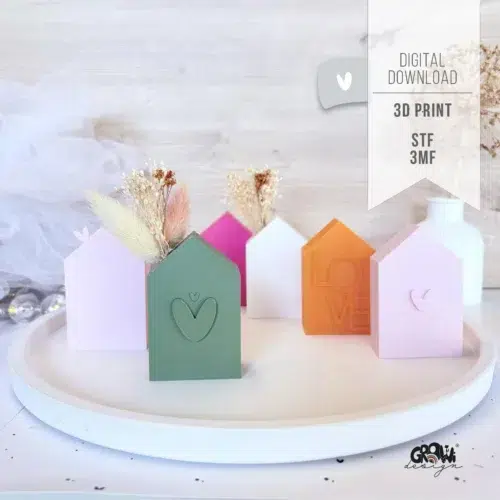Häuser Set Liebe 3D Druck