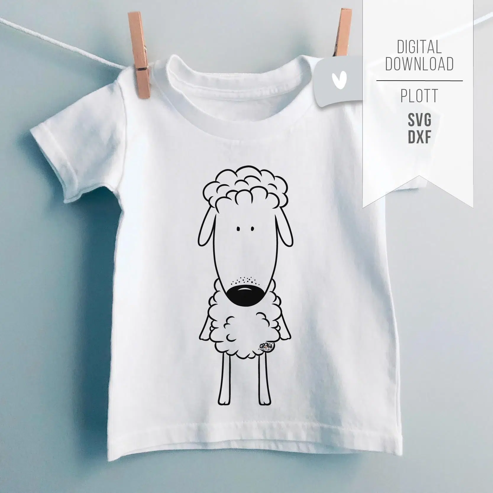 SCHAF Wolle Plotterdatei 2 by GroWidesign SCHAF Wolle Plotterdatei