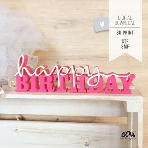 happy birthday 3D Druck