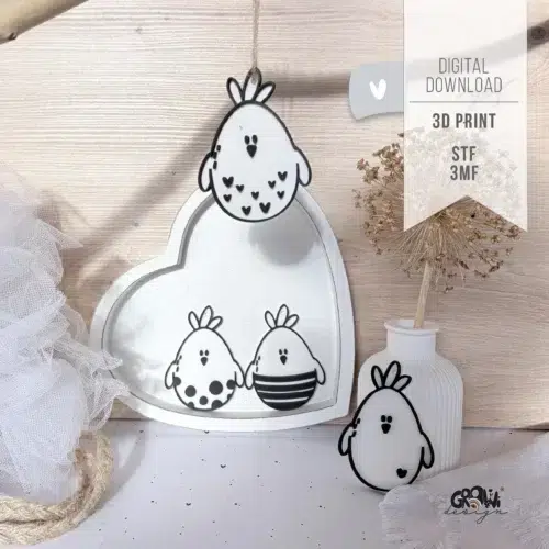 Osterei Hühner 3D Druck