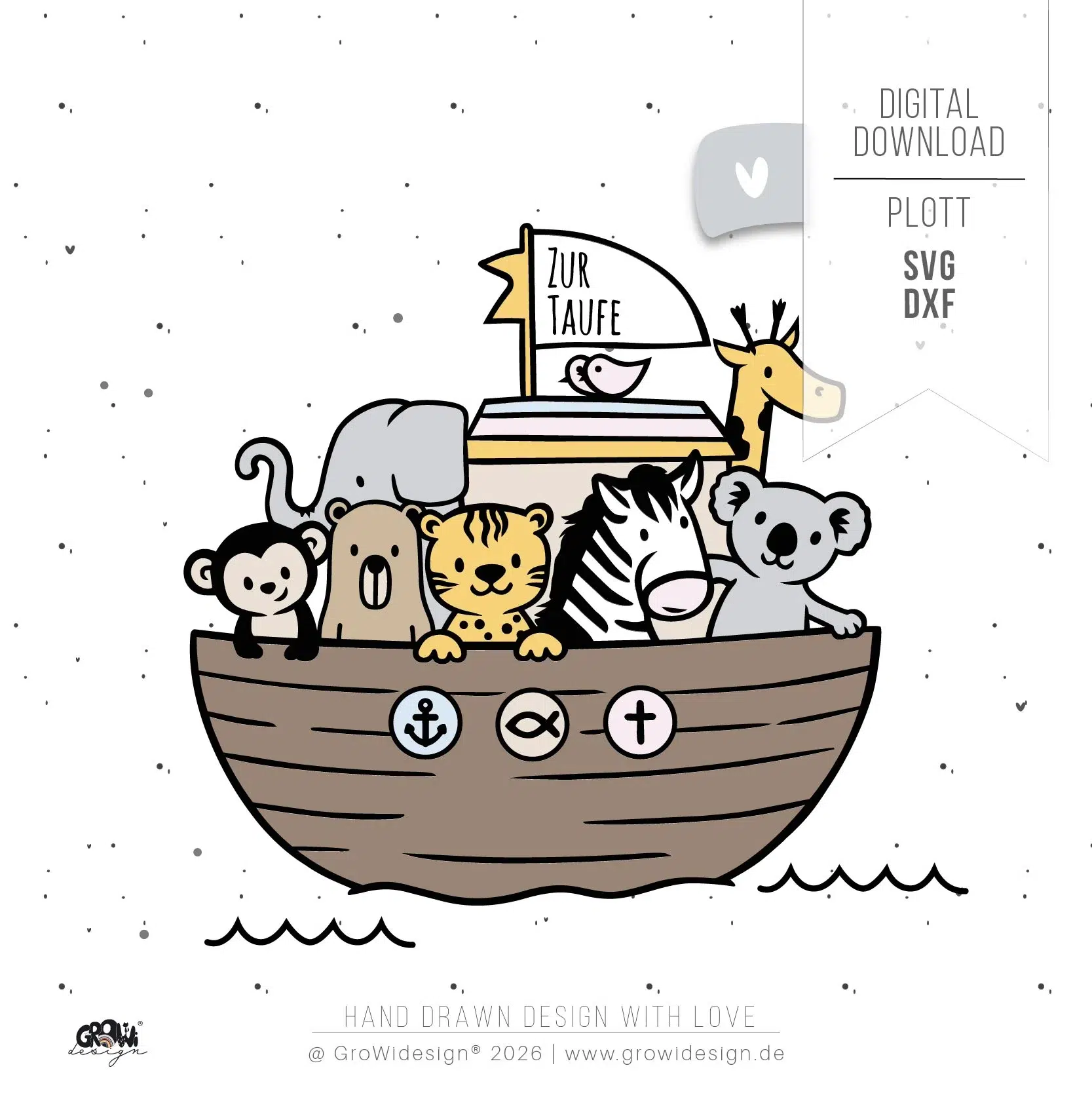 Arche Noah Plotterdatei 1 by GroWidesign Arche Noah Plotterdatei