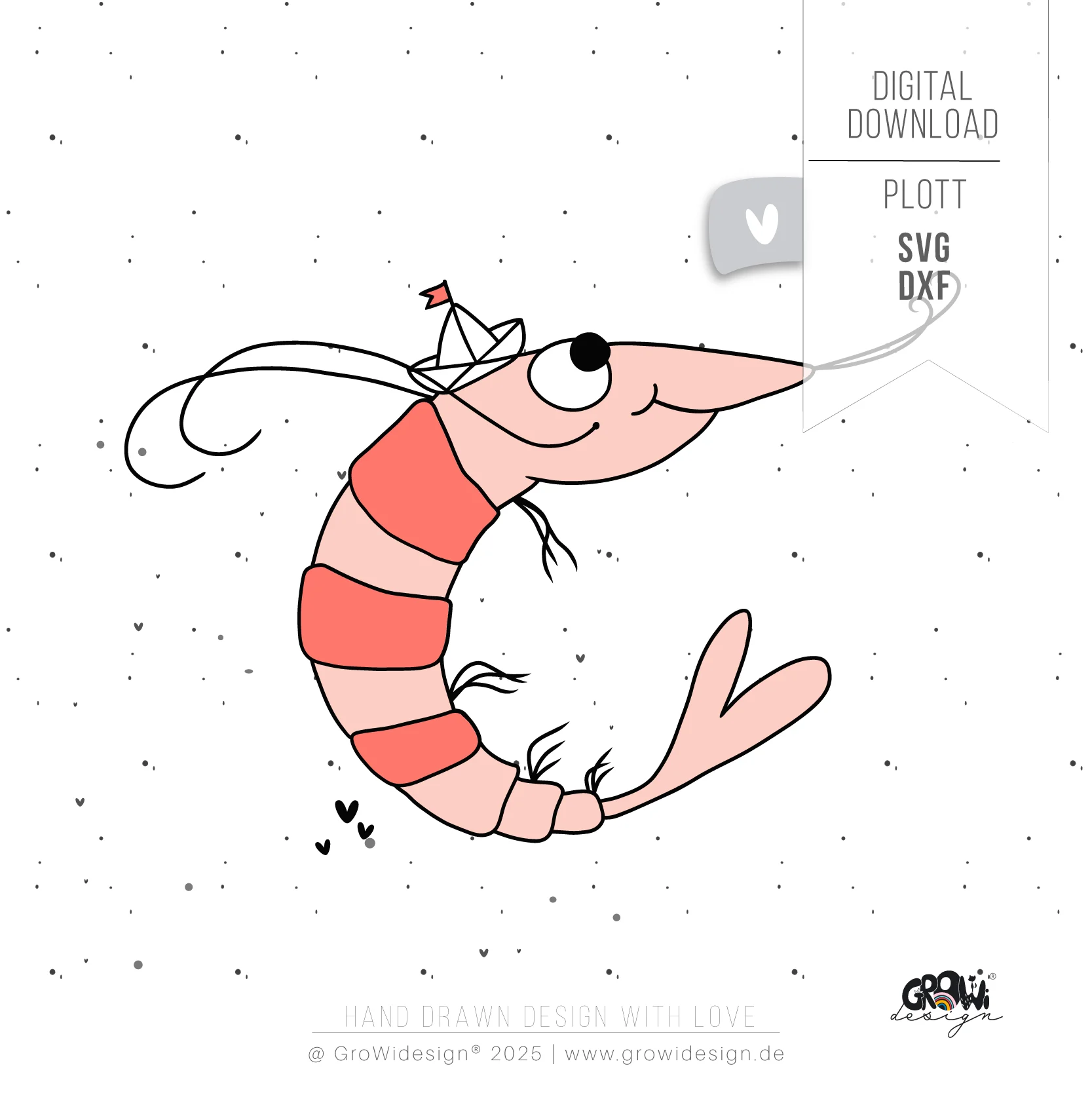 Garnelen Plotterdatei 2 by GroWidesign Garnelen Plotterdatei