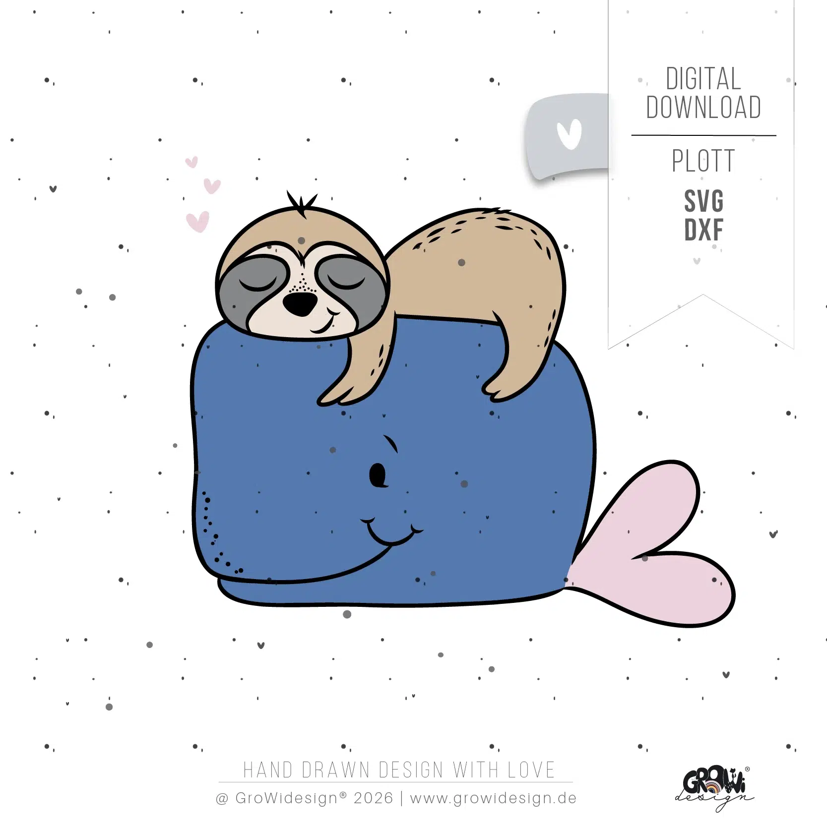 Faultier WAL Plotterdatei 1 by GroWidesign Faultier WAL Plotterdatei