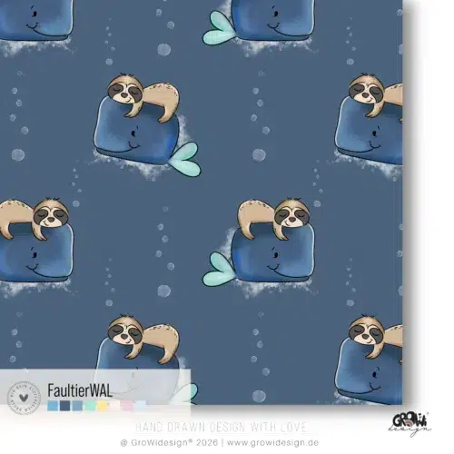 FaultierWAL AOP Stoffdesign