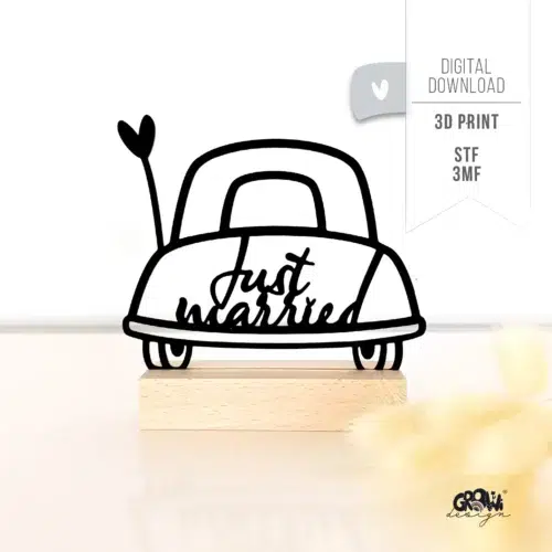 Hochzeit Auto 3D Druck