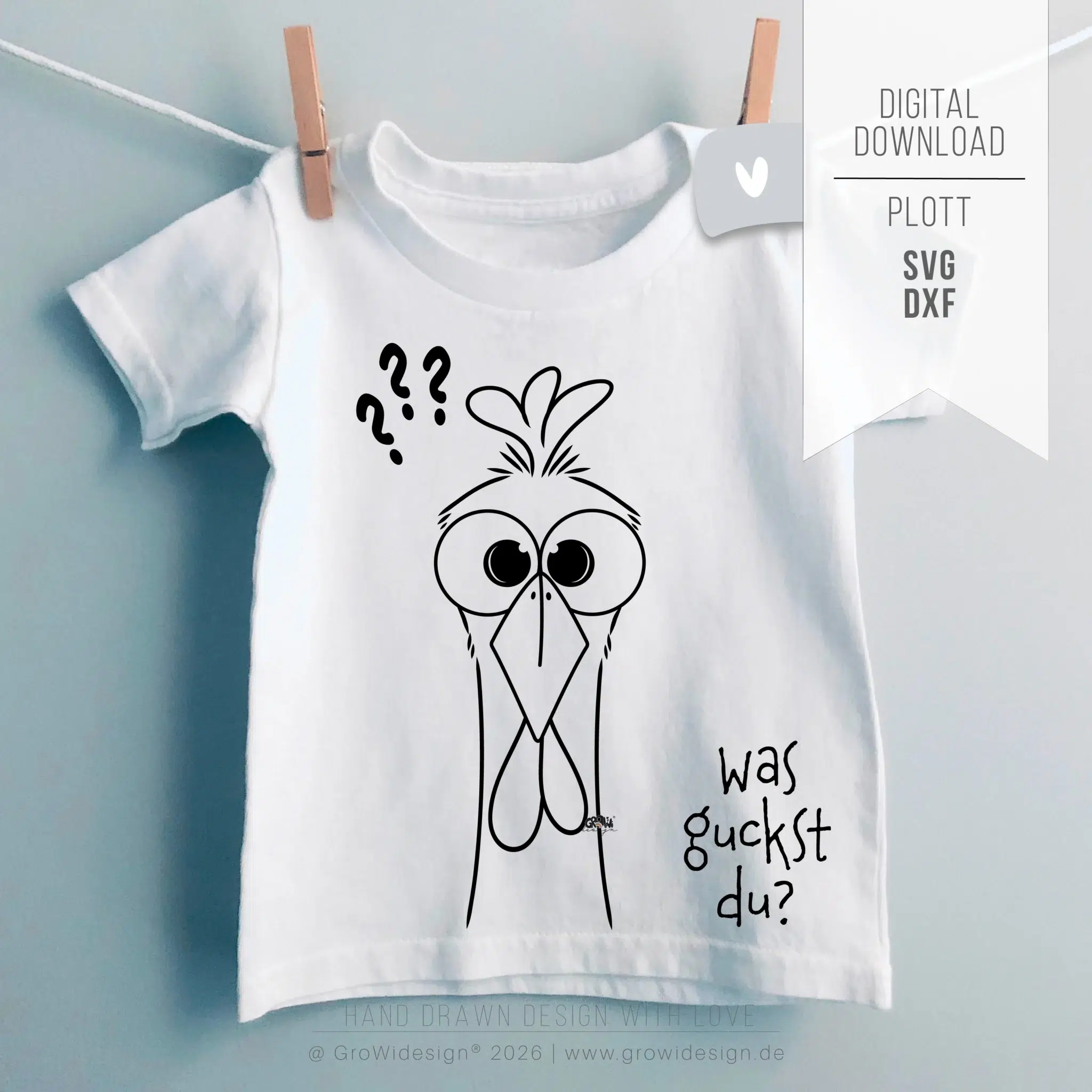 glotzHUHN Plotterdatei 1 by GroWidesign glotzHUHN Plotterdatei