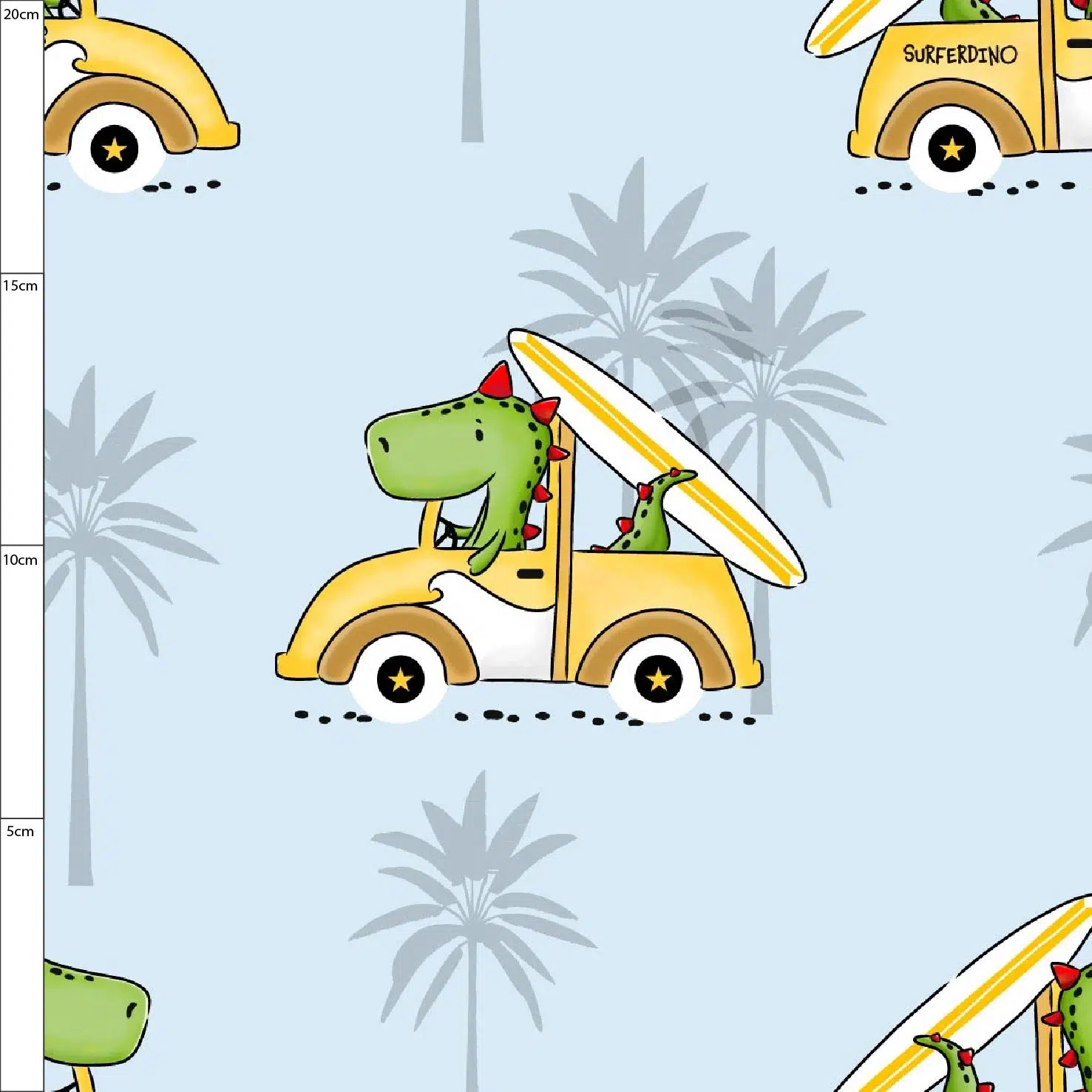 surferDINO AOP Stoffdesign 4 by GroWidesign surferDINO AOP Stoffdesign