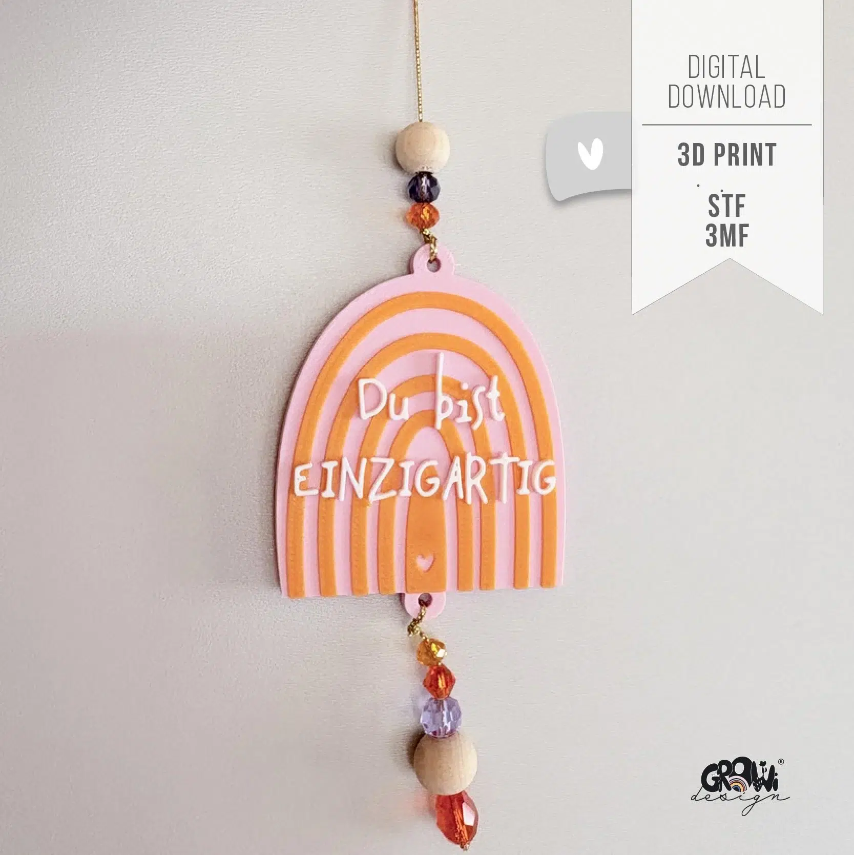 Regenbogen einzigartig 3D Druck 2 by GroWidesign Regenbogen einzigartig 3D Druck