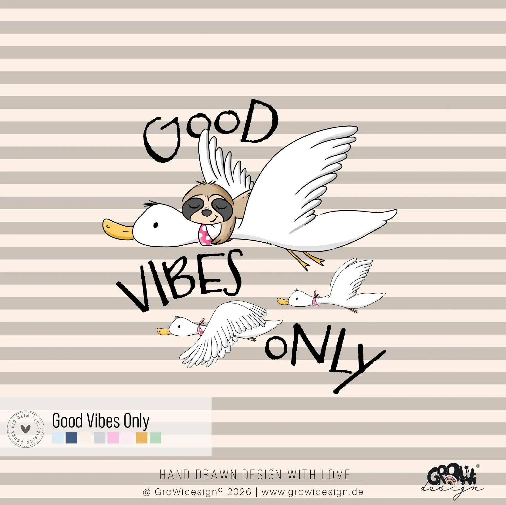Good vibes Panel Stoffdesign