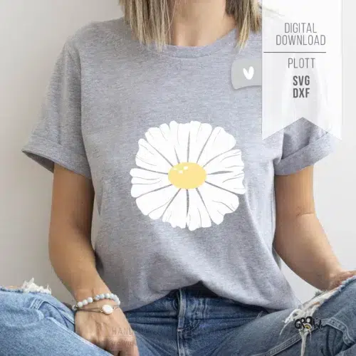 Margeriten Blume Plotterdatei