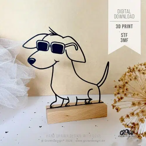 Dackel 3D Druckdatei