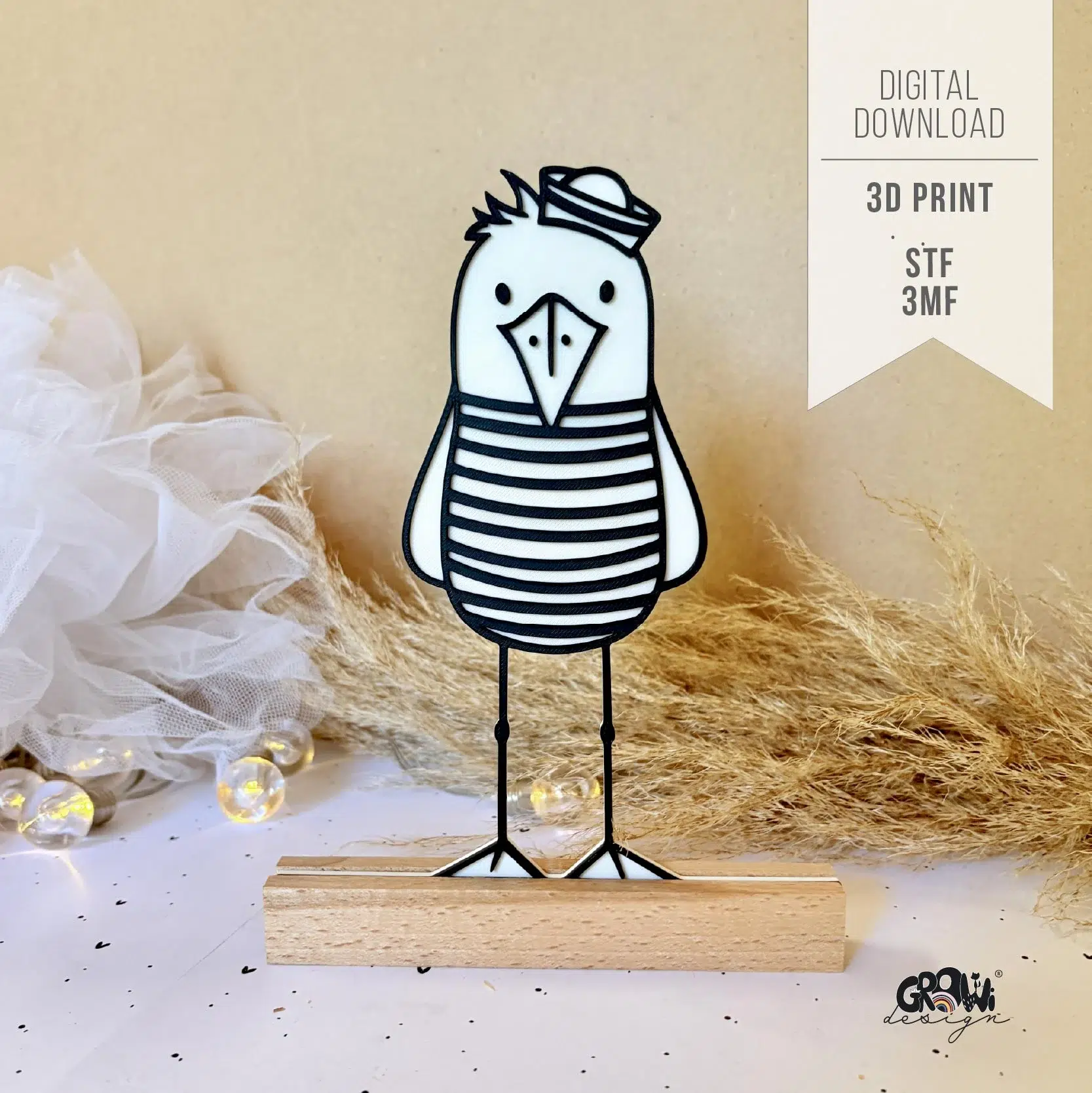 Matrosen Möwe 3D Druck