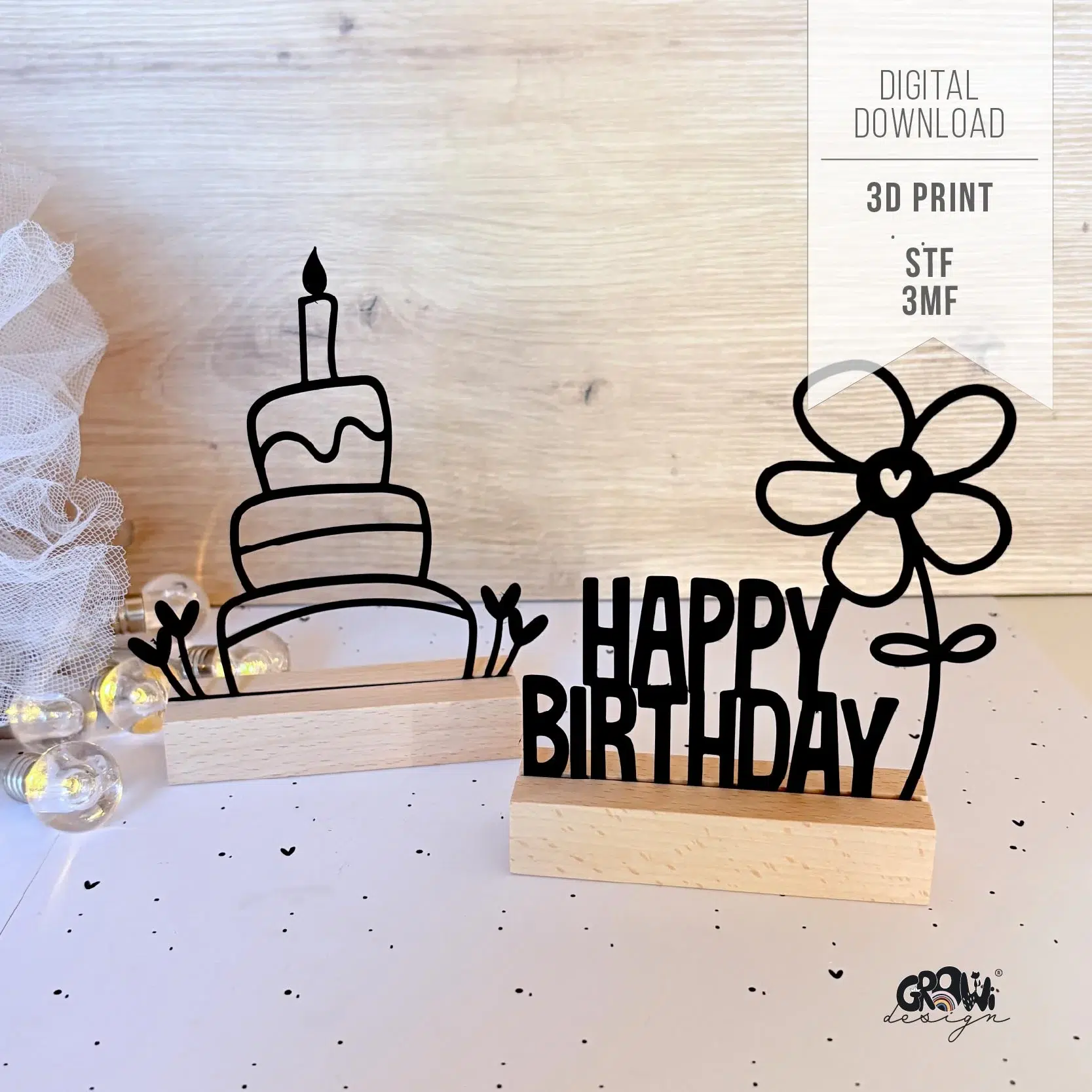 Geburtstag 3D Druck