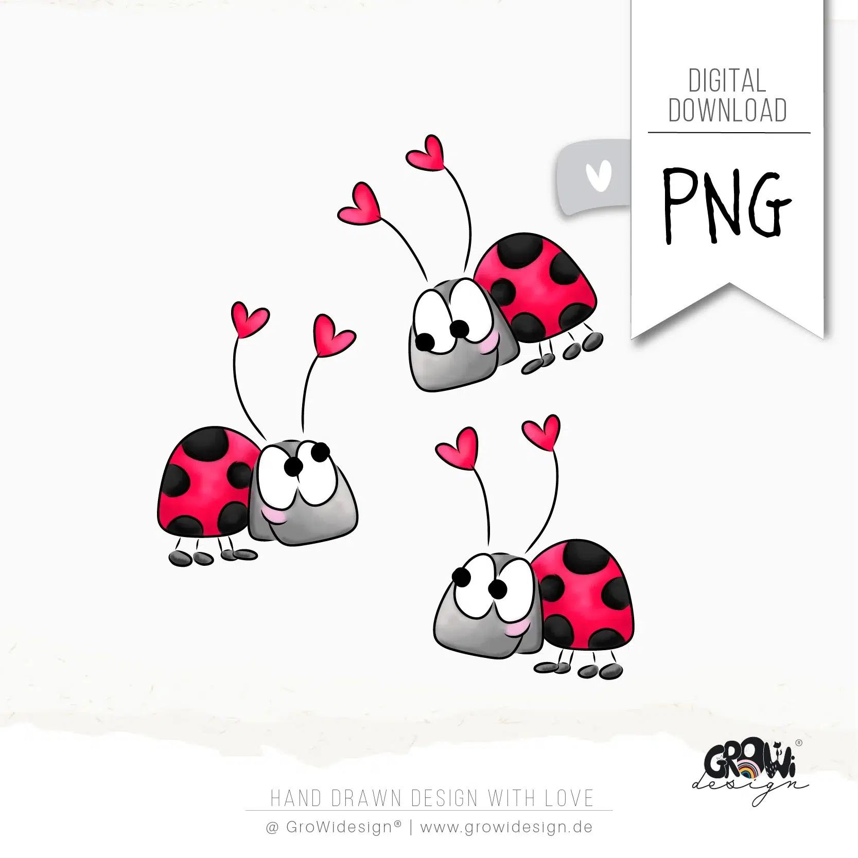 Glückskäfer PNG 3 by GroWidesign Glückskäfer PNG Bügelbild