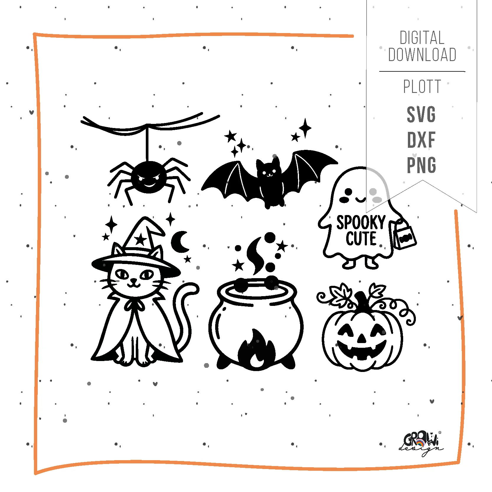 Spooky Cute Halloween Plotterdatei