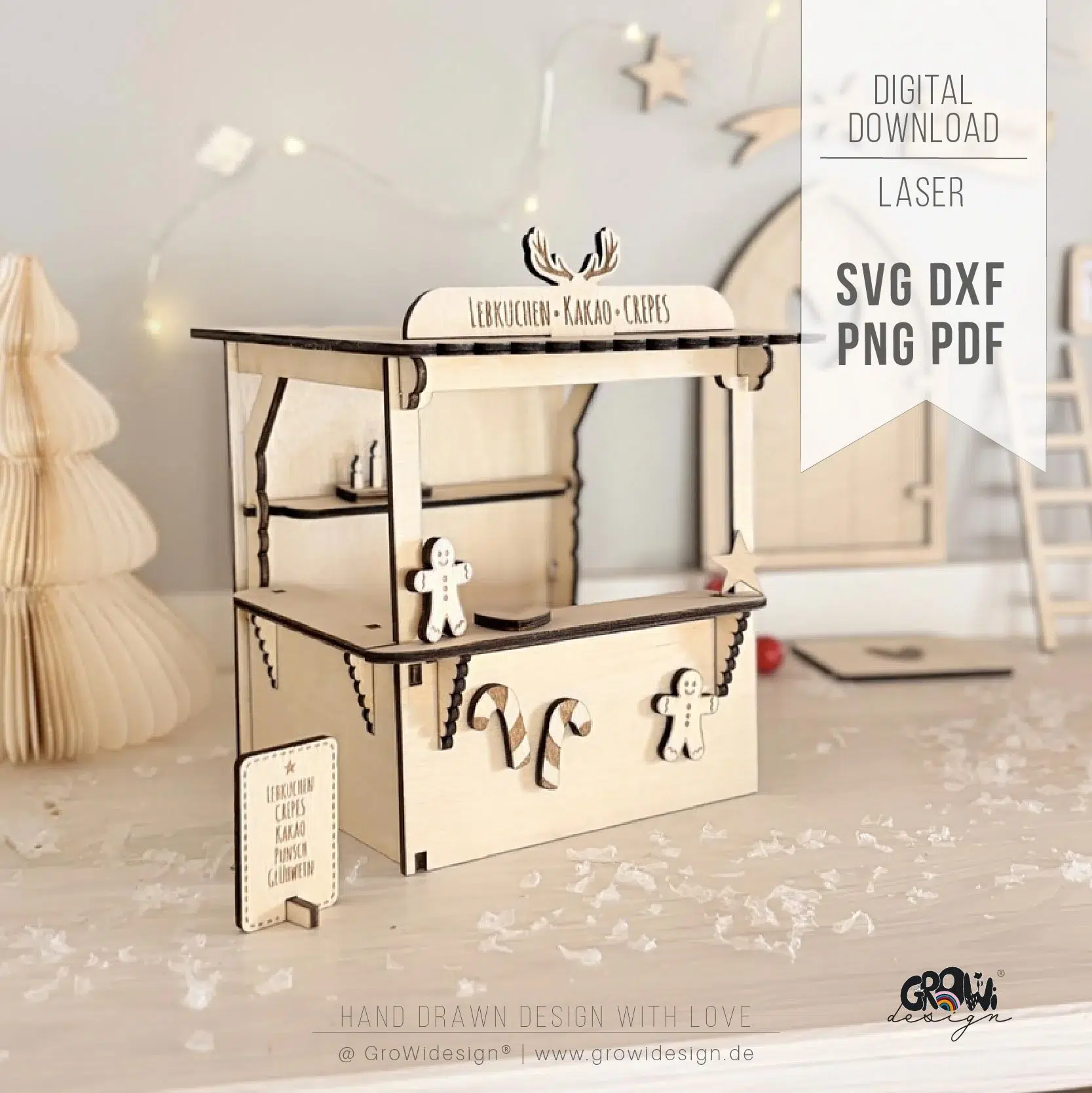 Wichtel Weihnachtsstand Laserdatei 1 by GroWidesign Wichtel Weihnachtsstand Laserdatei